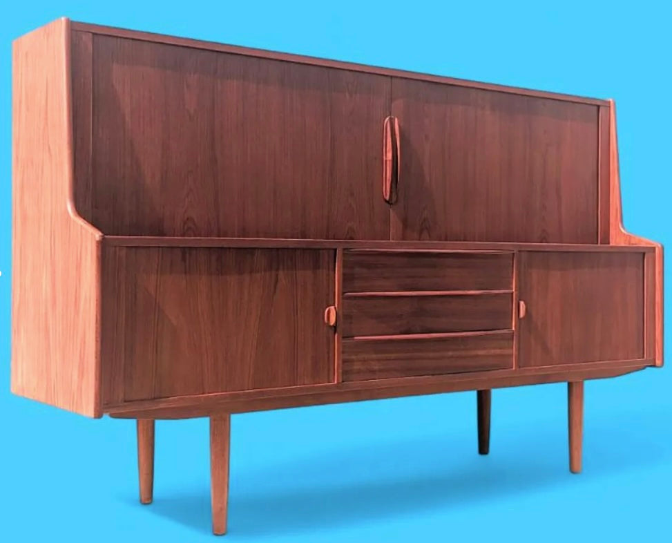 Mid Century Danish Modern Teak Cabinet by Kofod Larsen