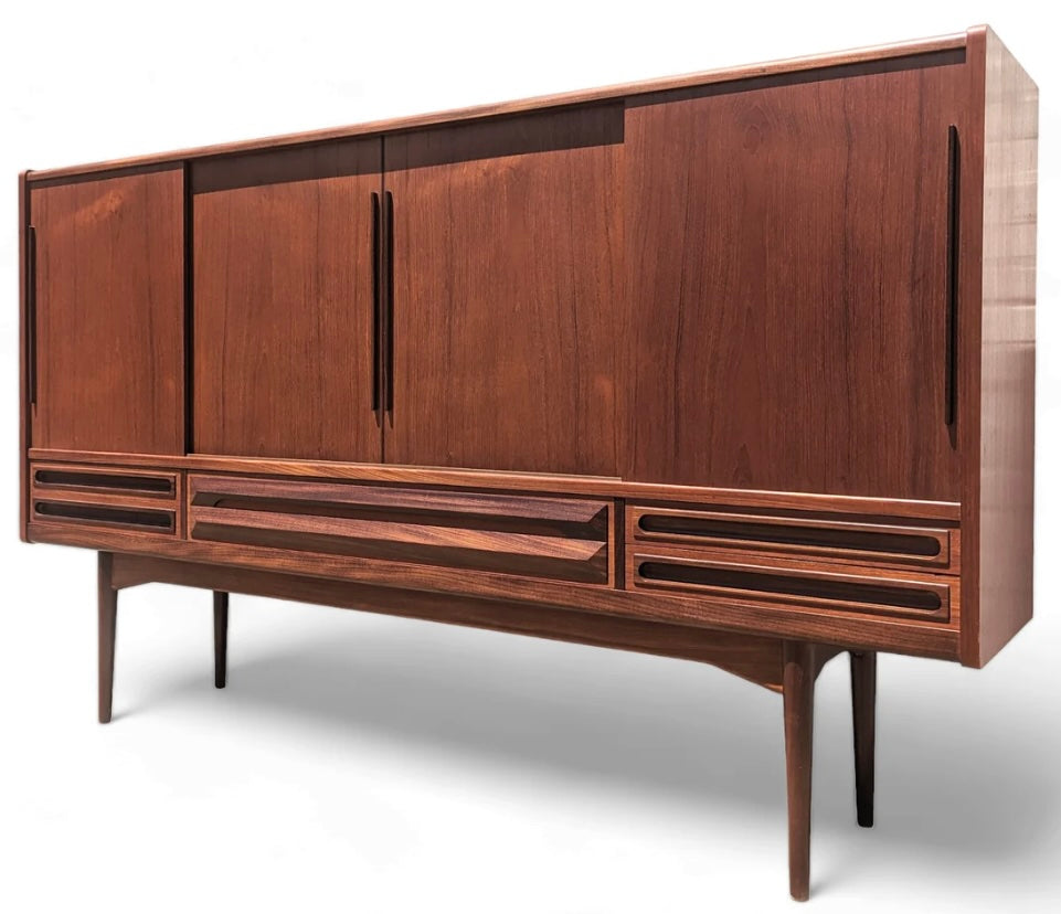 Mid Century Danish Modern Teak Cocktail Cabinet