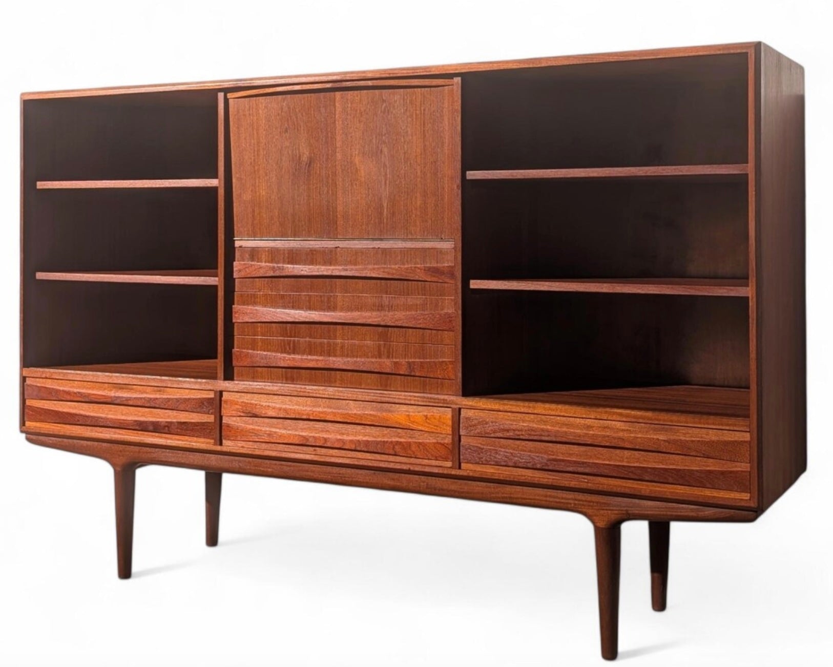 Mid Century Danish Modern Teak Cocktail Cabinet