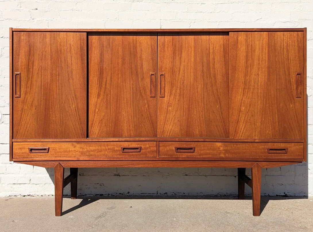 Mid Century Danish Modern Teak Cocktail Cabinet