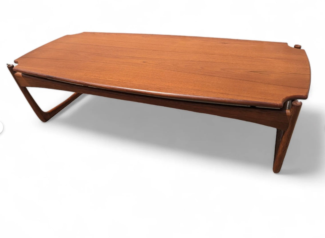 Mid Century Danish Modern Teak Coffee Table