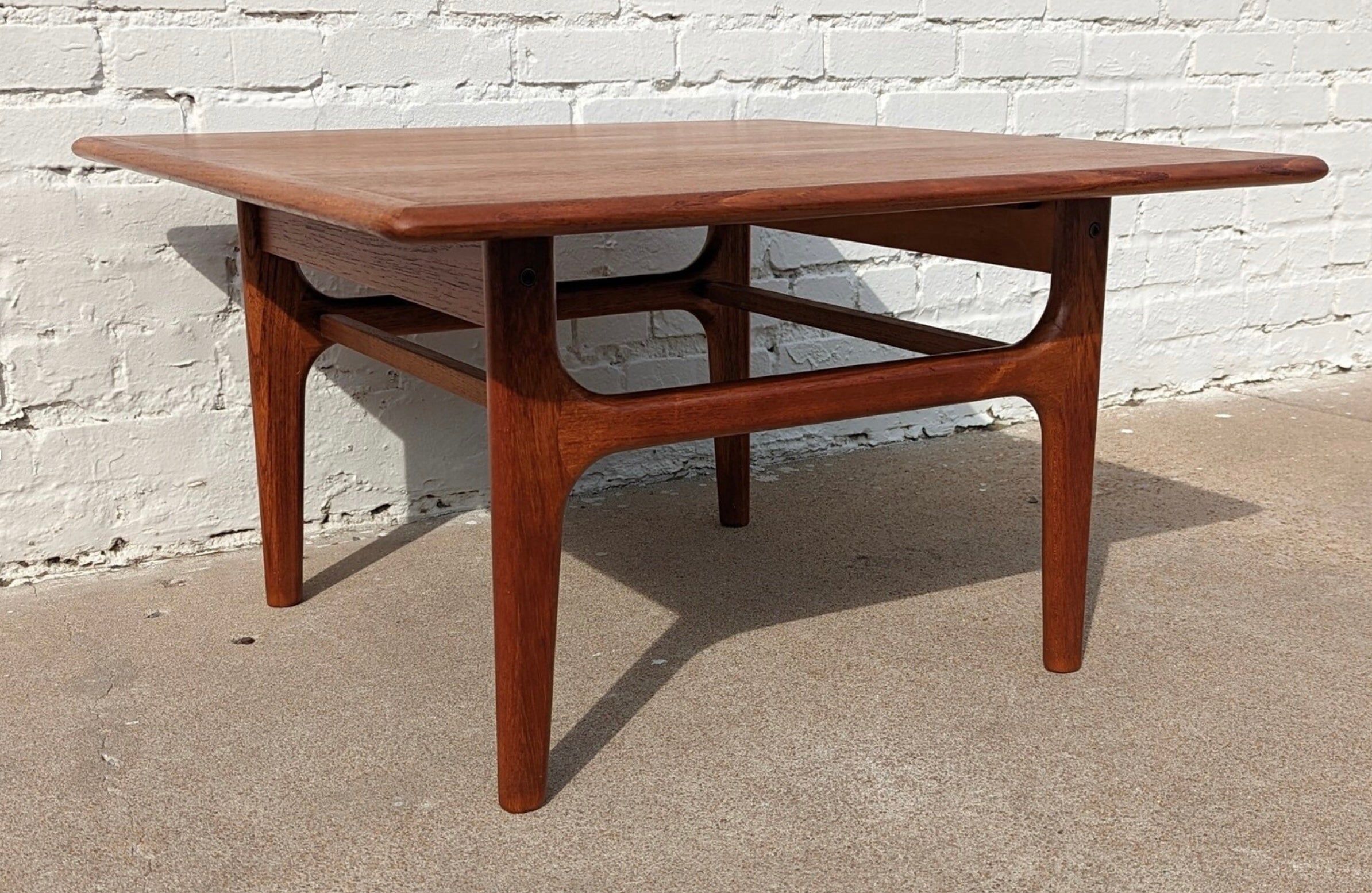 Mid Century Danish Modern Teak Coffee Table by Trioh