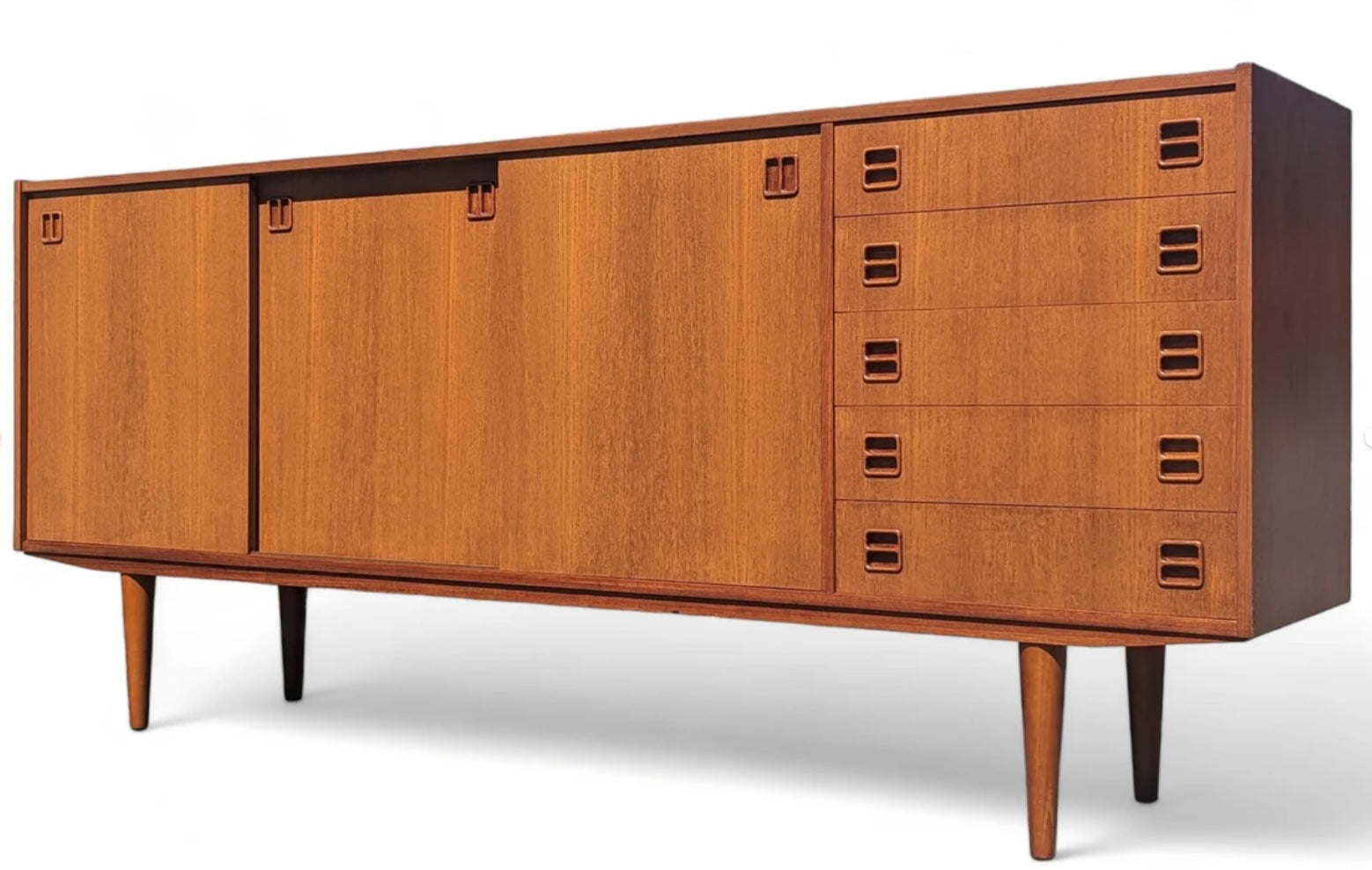 Mid Century Danish Modern Teak Credenza