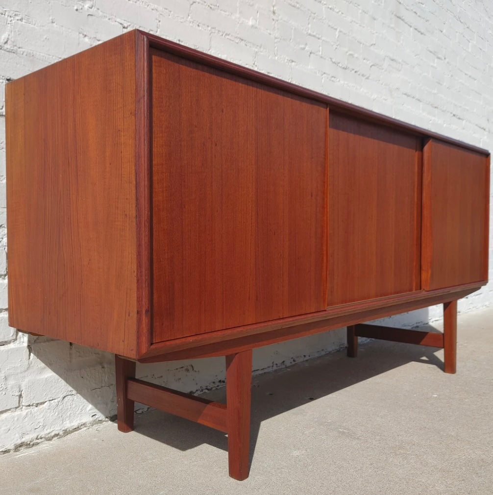 Mid Century Danish Modern Teak Credenza