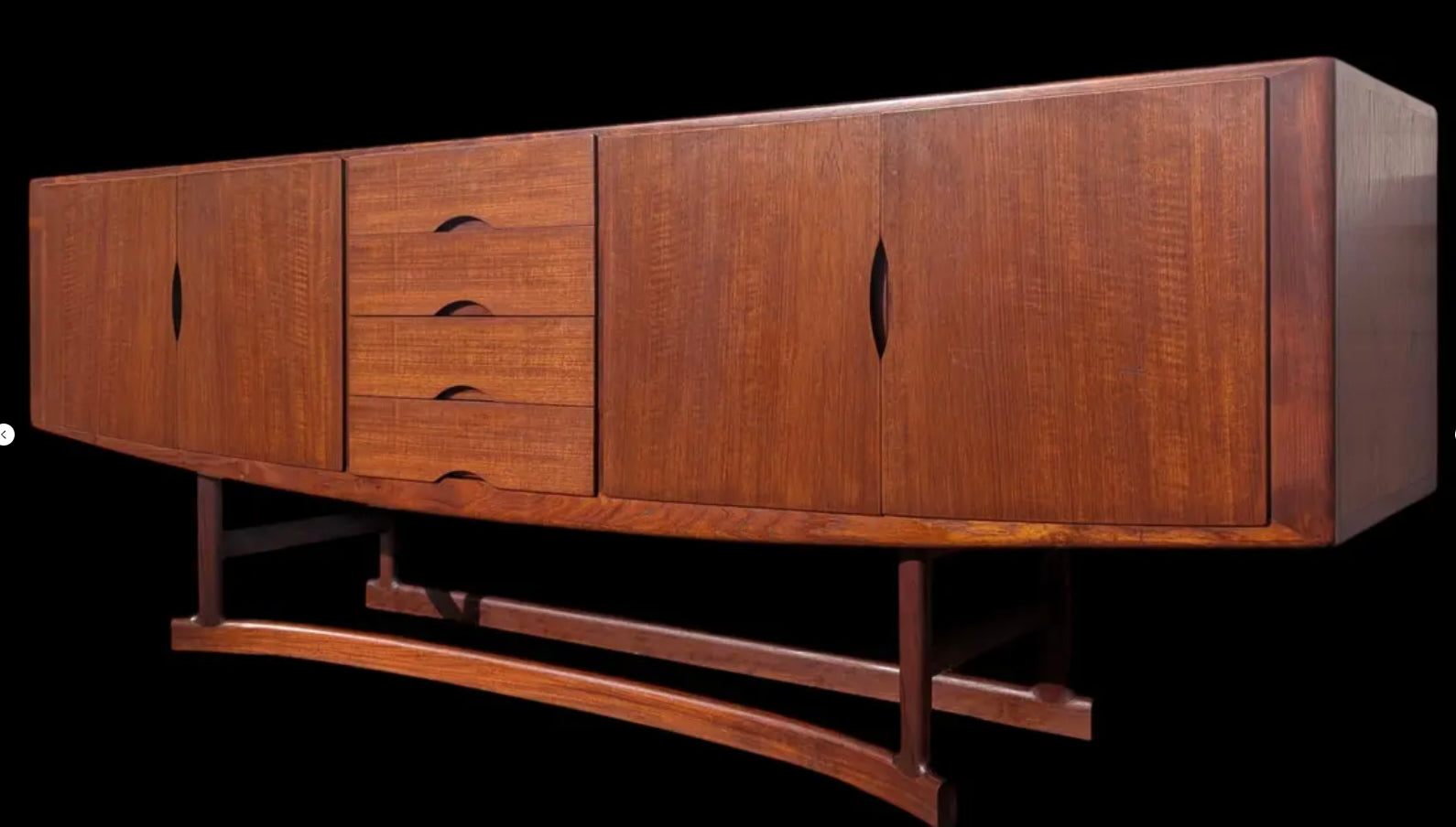 Mid Century Danish Modern Teak Credenza by Johannes Andersen for Hans Boch