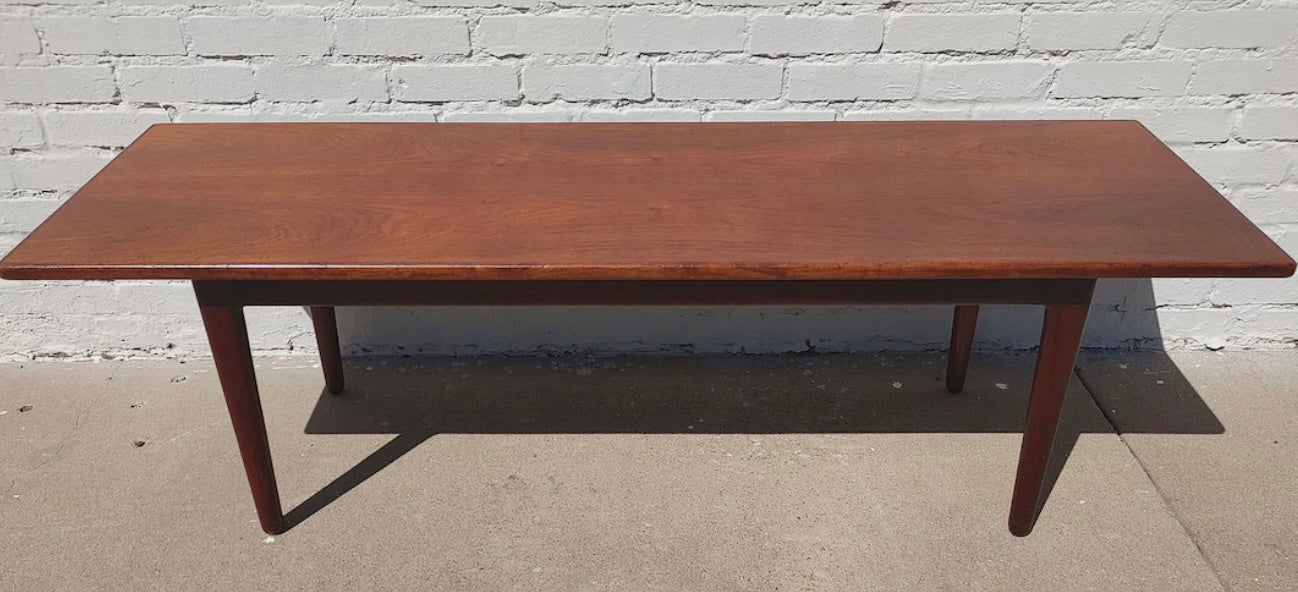 Mid Century Danish Modern Teak Elevating Coffee Table