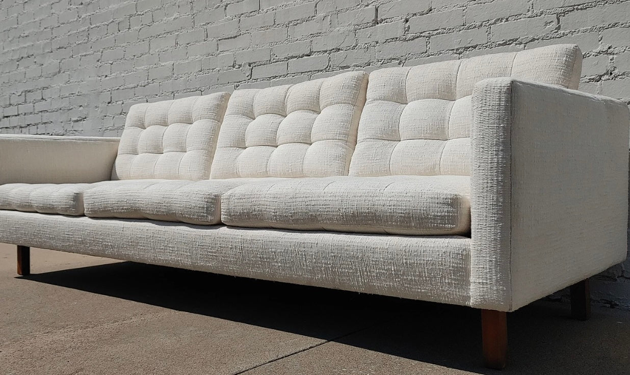 Mid Century Danish Modern Tufted Sofa