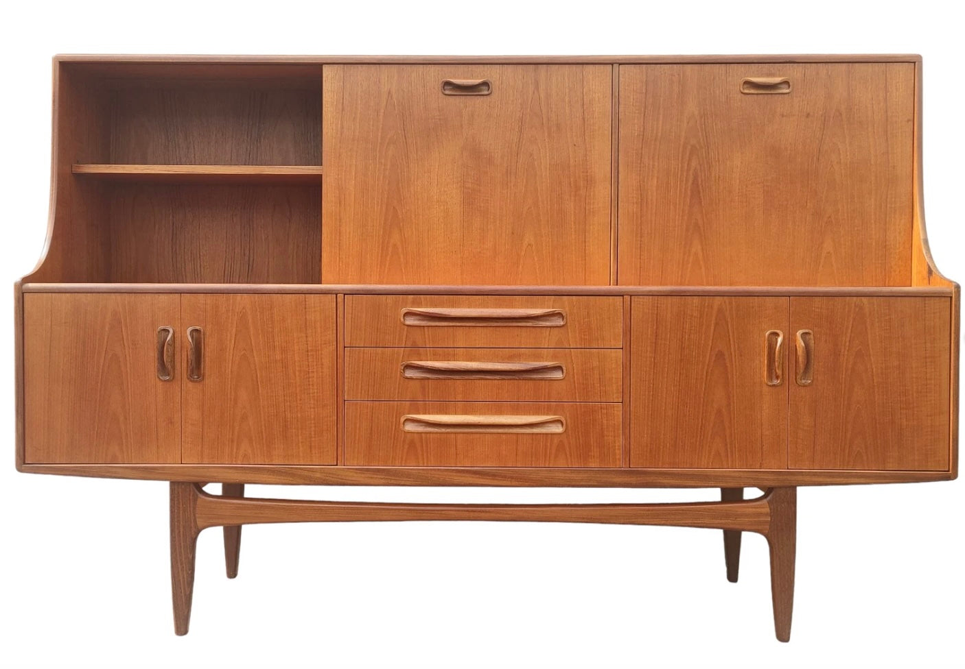 Mid Century English Modern G Plan Teak Hutch