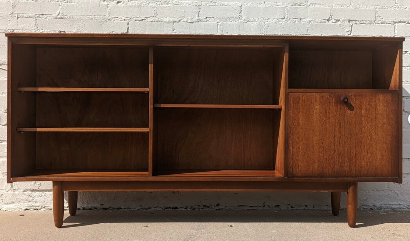 Mid Century English Modern Teak Bookcase