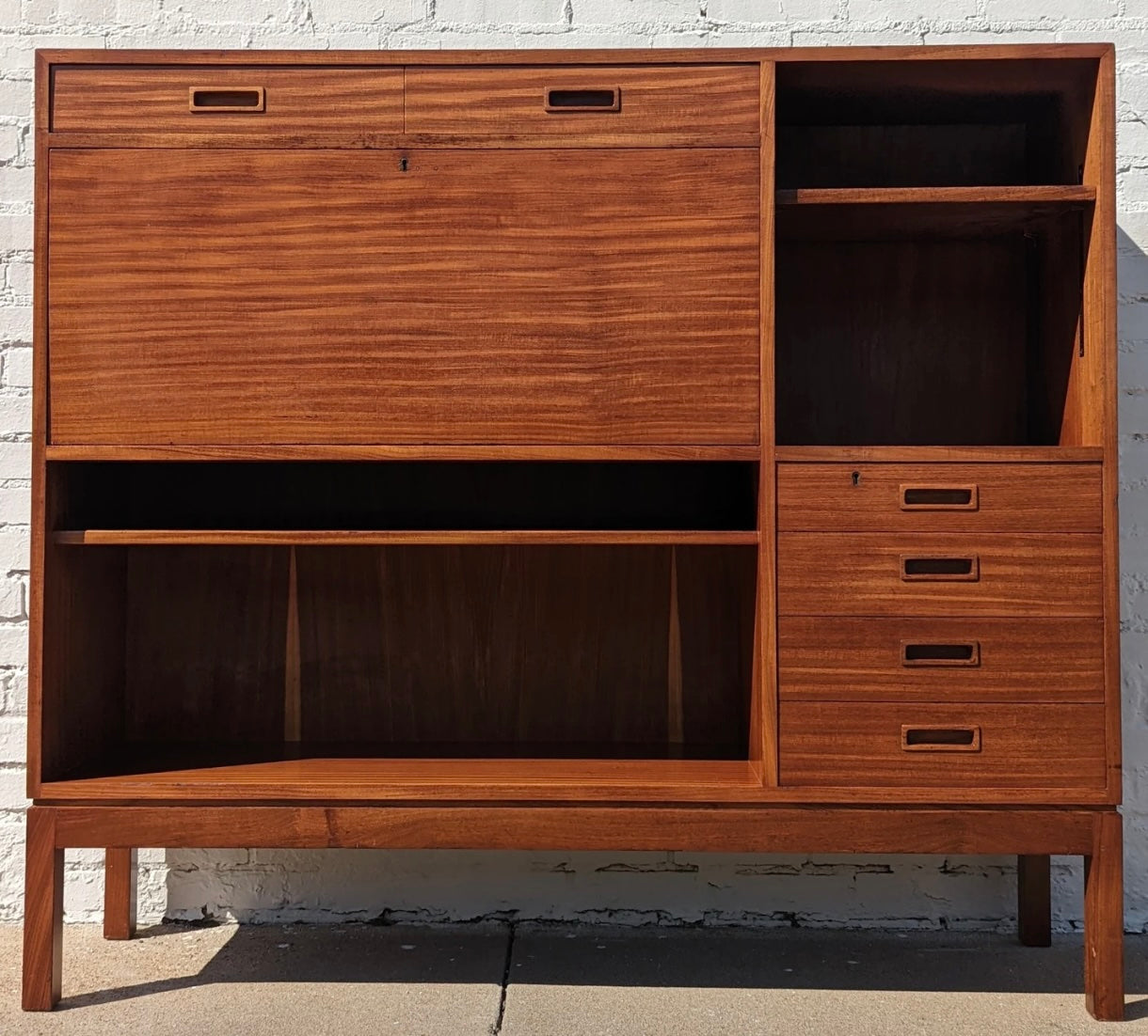 Mid Century English Modern Teak Cabinet