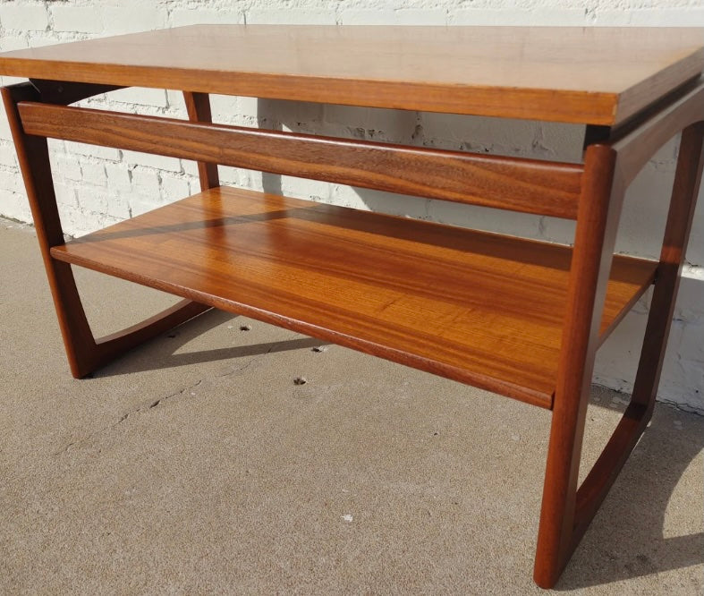 Mid Century English Modern Teak Coffee Table