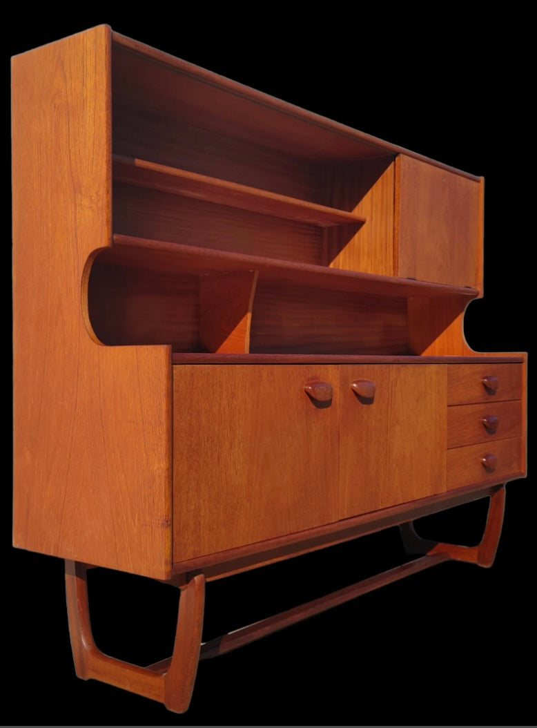 Mid Century English Modern Teak Hutch by G Plan