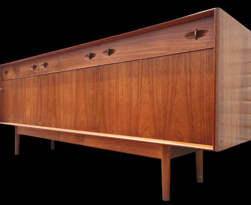 Mid Century English Modern Teak Sideboard