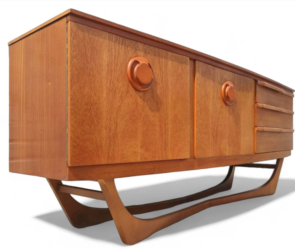 Mid Century English Modern Teak Sideboard