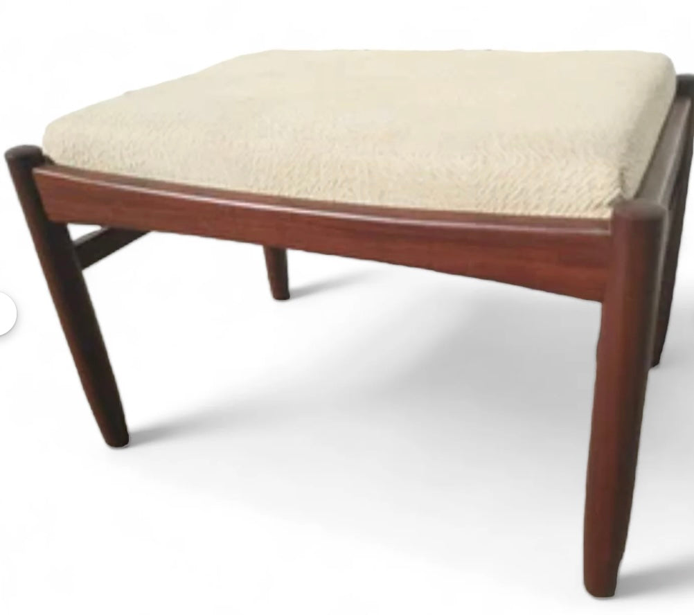 Mid Century English Modern Teak Stool