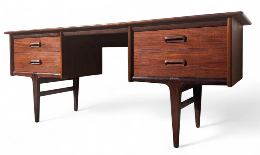 Mid Century English Modern Teak Vanity by Younger Co.