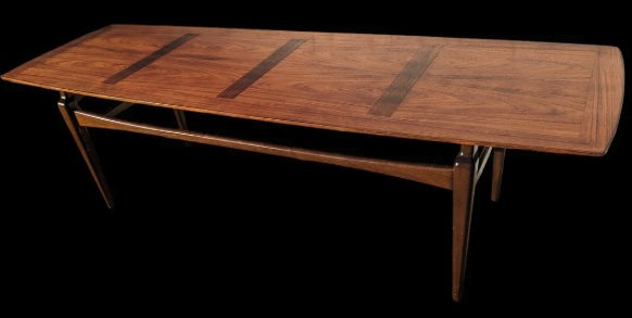 Mid Century English Modern Walnut Coffee Table