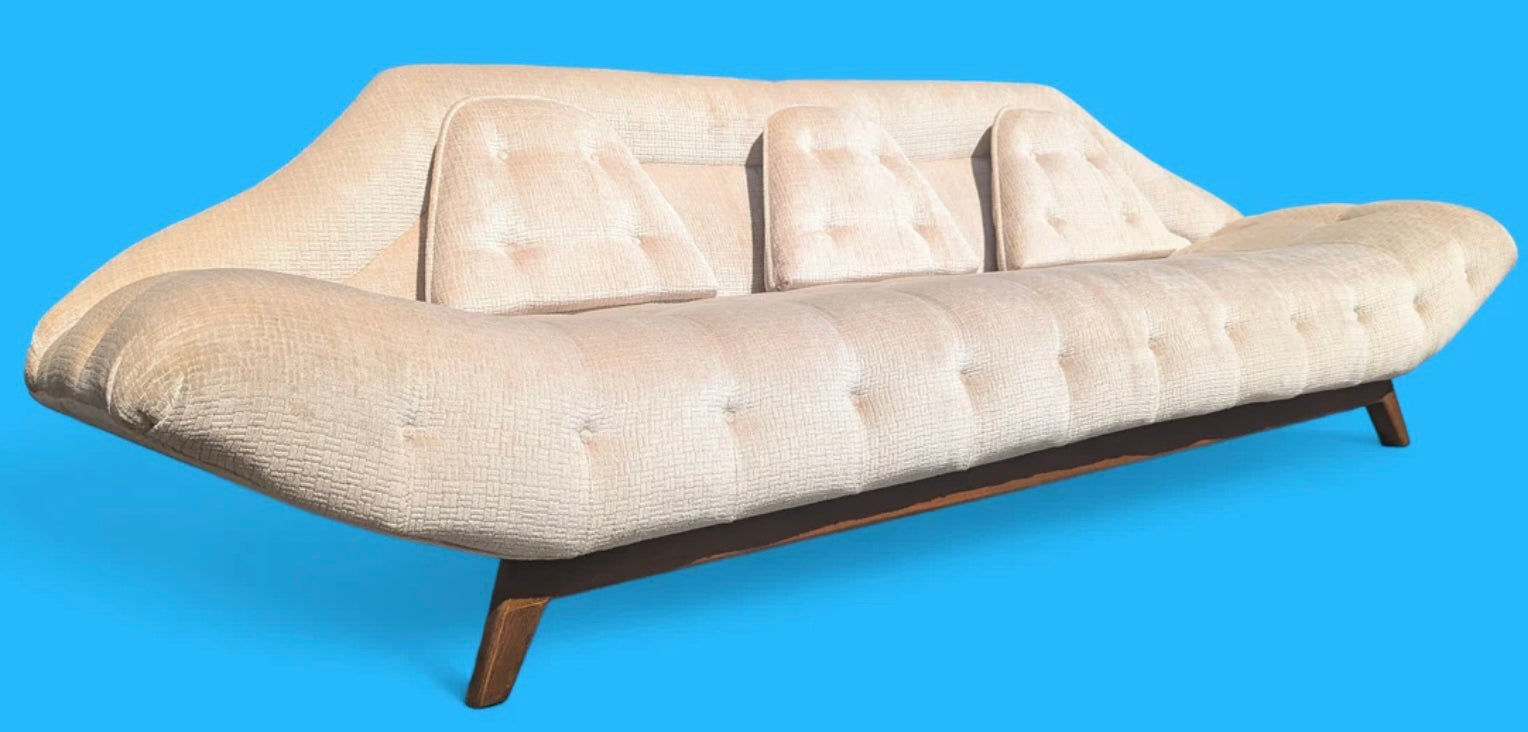 Mid Century Modern Adrian Pearsall Inspired Gondola Sofa