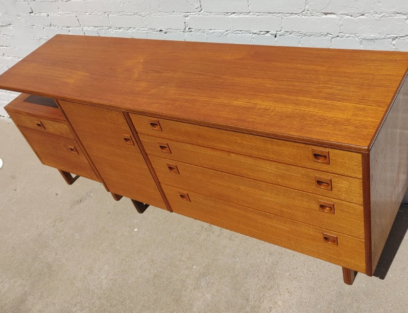 Mid Century Modern Danish Inspired Cabinet Set