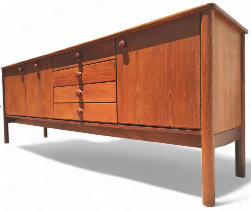 Mid Century Modern Danish Inspired Teak Credenza