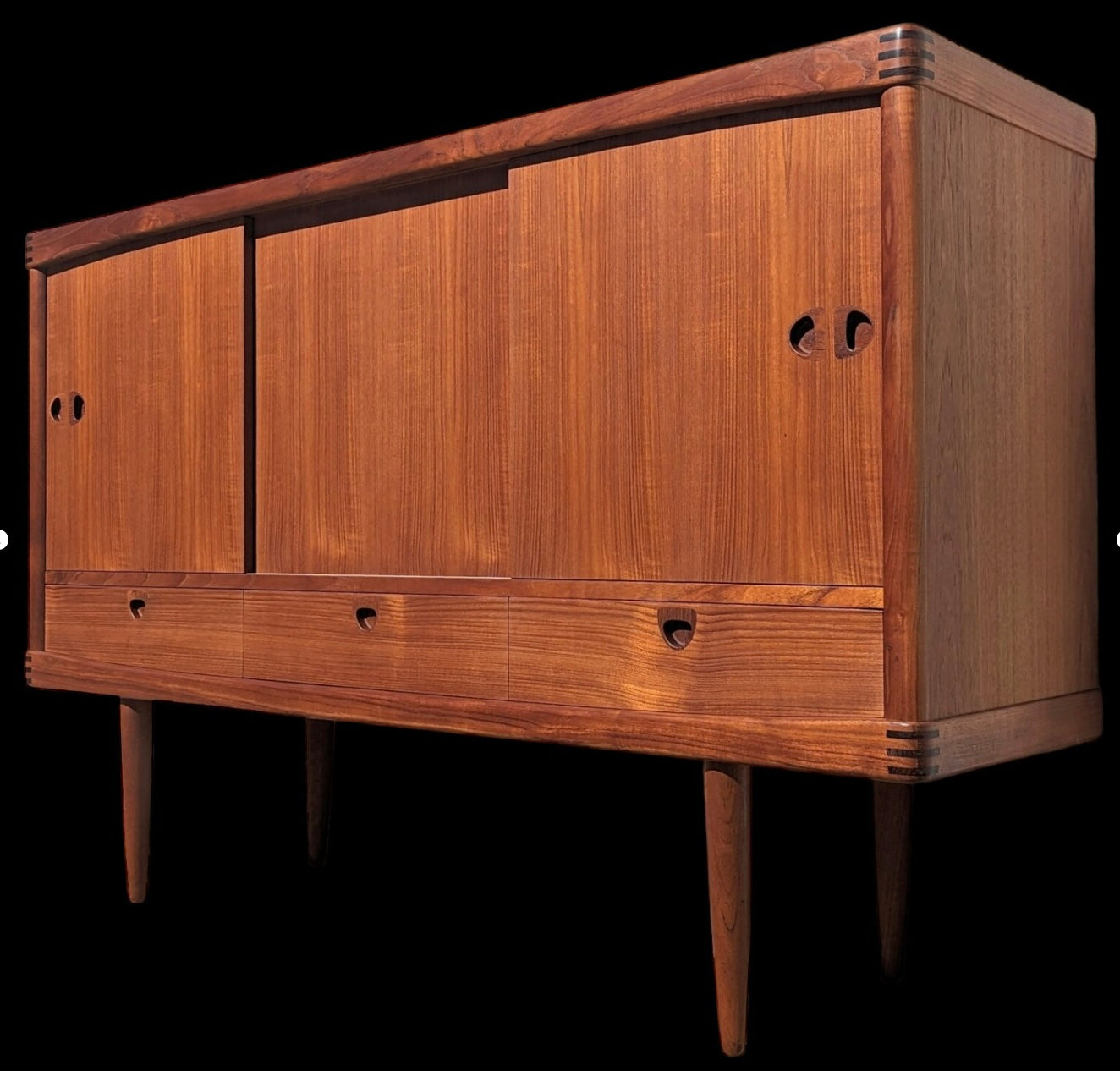 Mid Century Modern Danish Modern Teak Cocktail Cabinet by Bramin