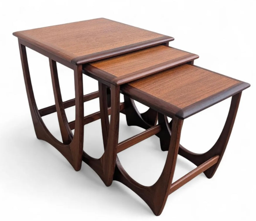 Mid Century Modern G Plan Teak Nesting Tables