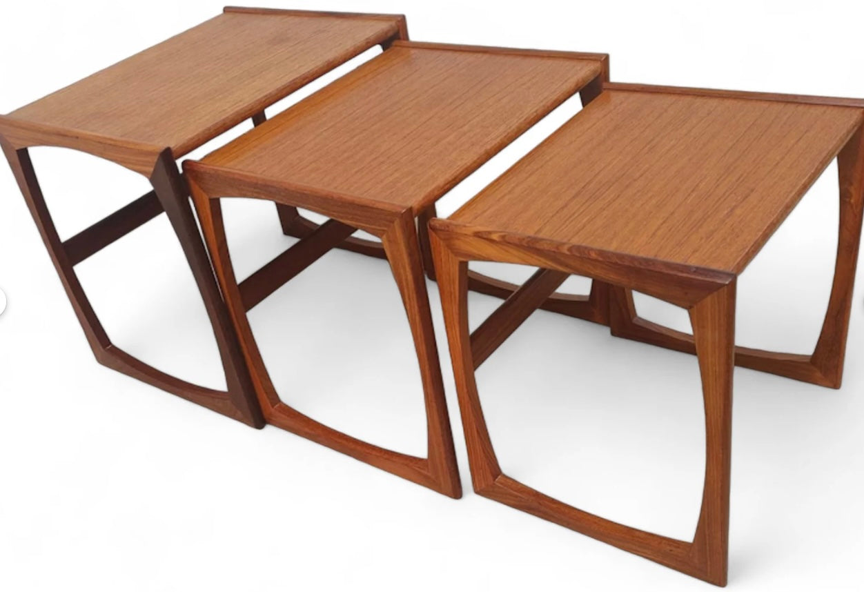 Mid Century Modern G Plan Teak Nesting Tables