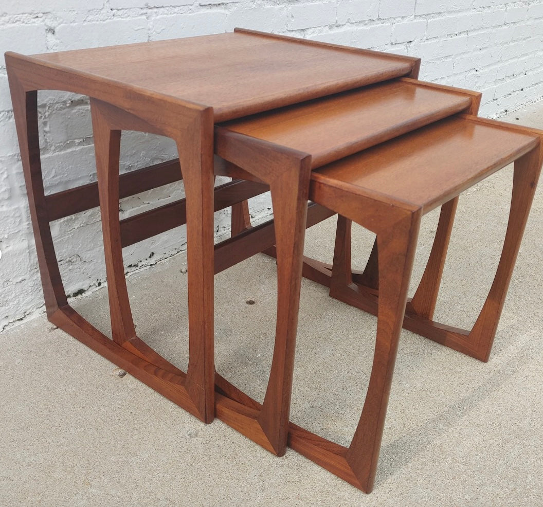 Mid Century Modern G Plan Teak Nesting Tables