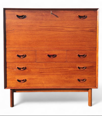 Mid Century Modern Hvidt & Molgaard Teak Secretary