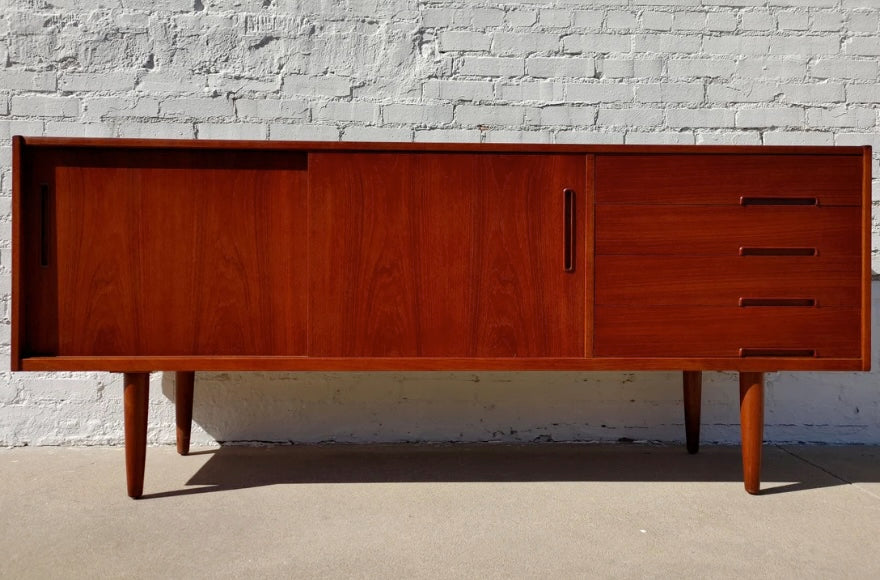 Mid Century Modern Swedish Teak Credenza Attributed to Troeds