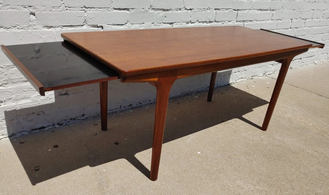 Mid Century Modern Teak Extendable Table by McIntosh