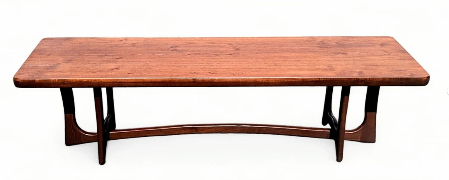 Mid Century Modern Walnut Jacks Coffee Table in Manner of Adrian Pearsall