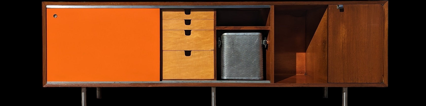 Vintage Vault Modern Console Storage