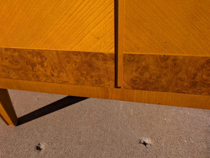 Swedish Art Deco Burlwood Cabinet