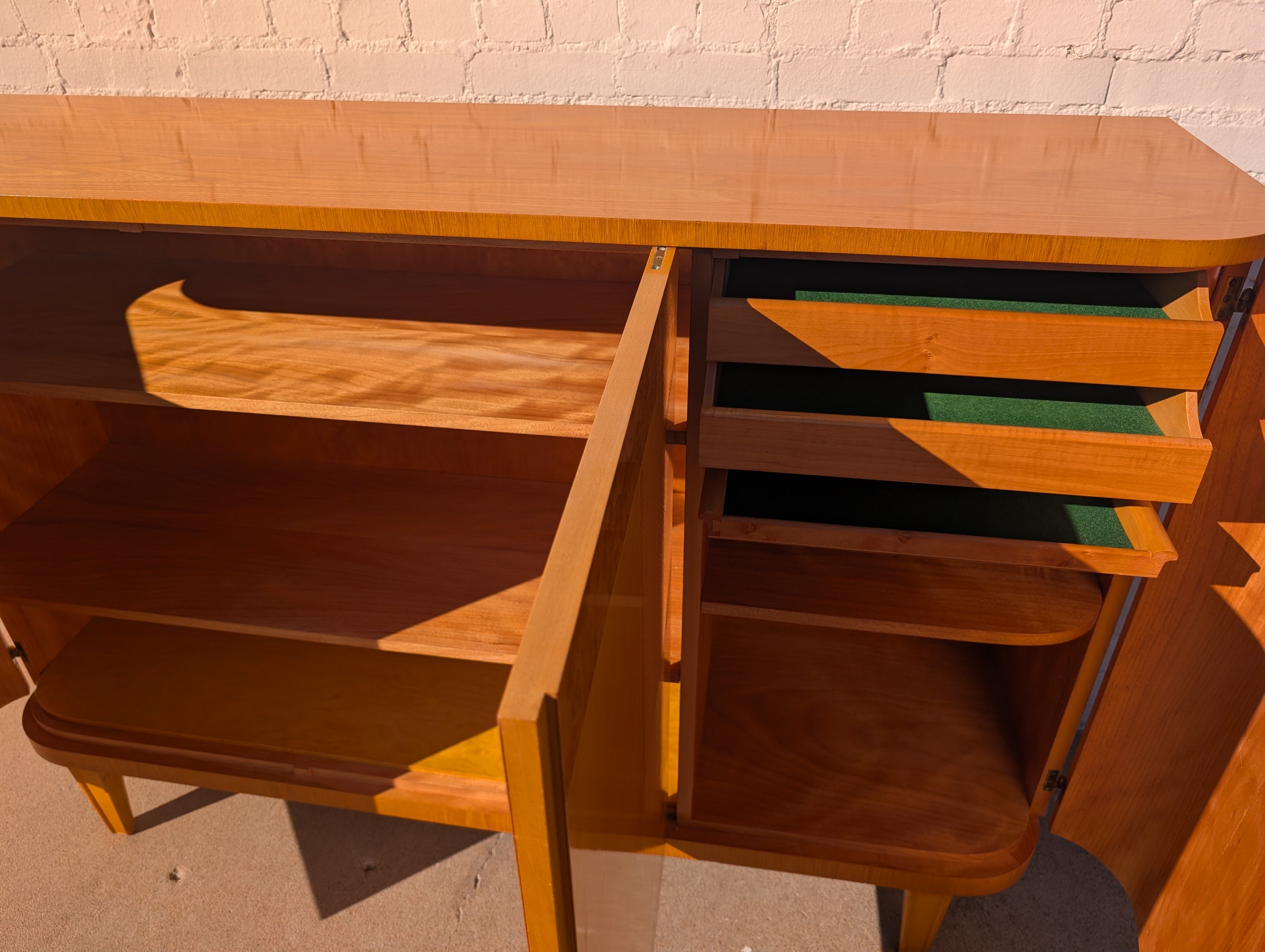 Swedish Art Deco Burlwood Cabinet