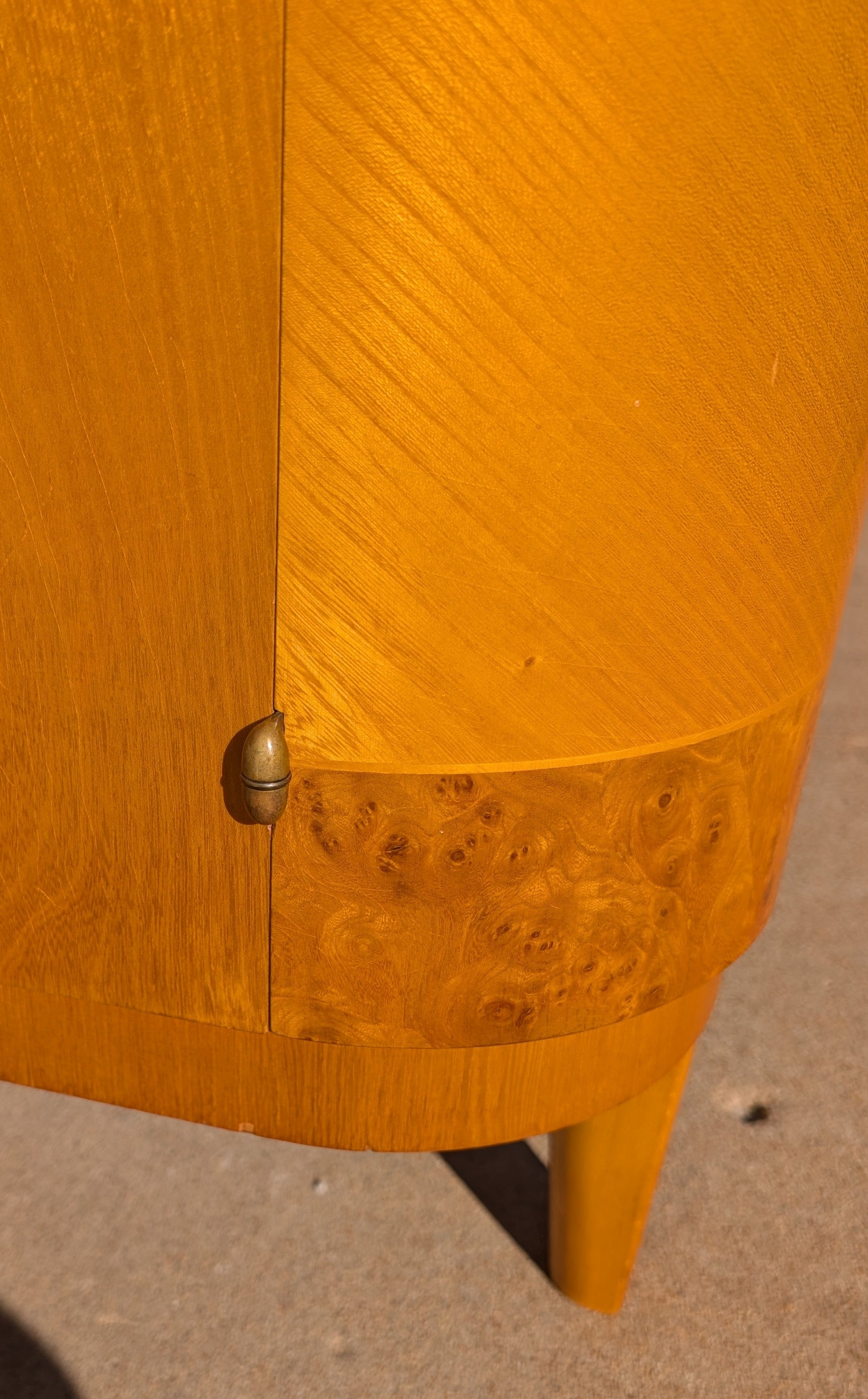 Swedish Art Deco Burlwood Cabinet
