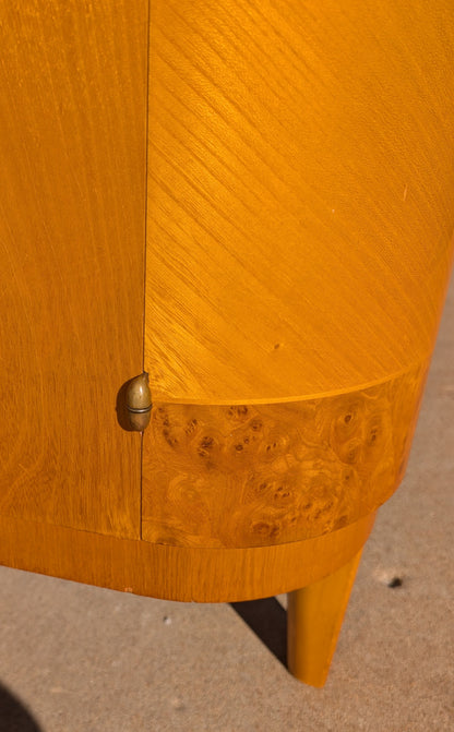 Swedish Art Deco Burlwood Cabinet