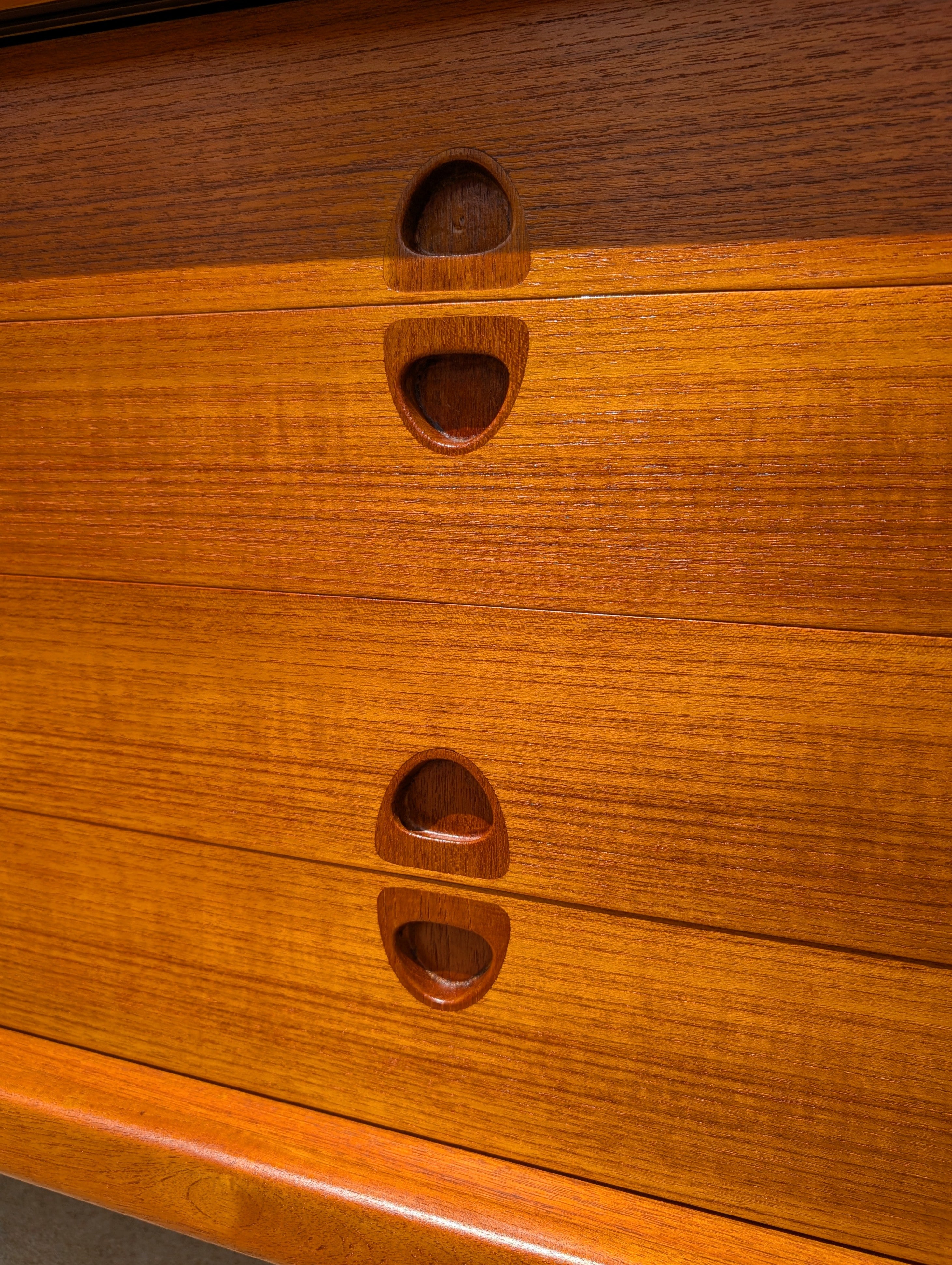 Mid Century Danish Modern Teak Sideboard by Bramin