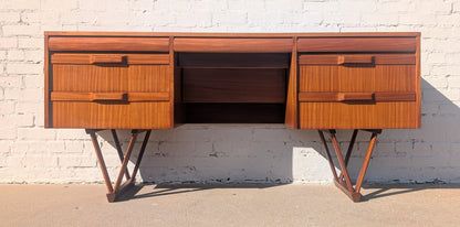 Mid Century English Modern Teak Desk/Vanity