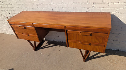 Mid Century English Modern Teak Desk/Vanity