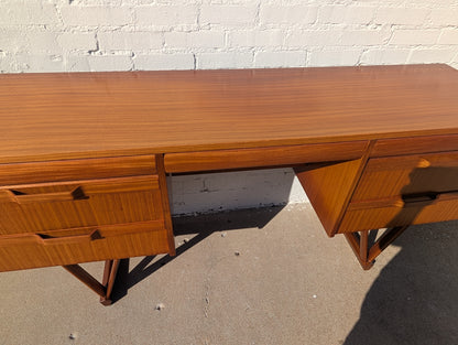 Mid Century English Modern Teak Desk/Vanity