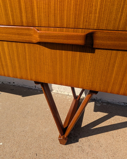 Mid Century English Modern Teak Desk/Vanity
