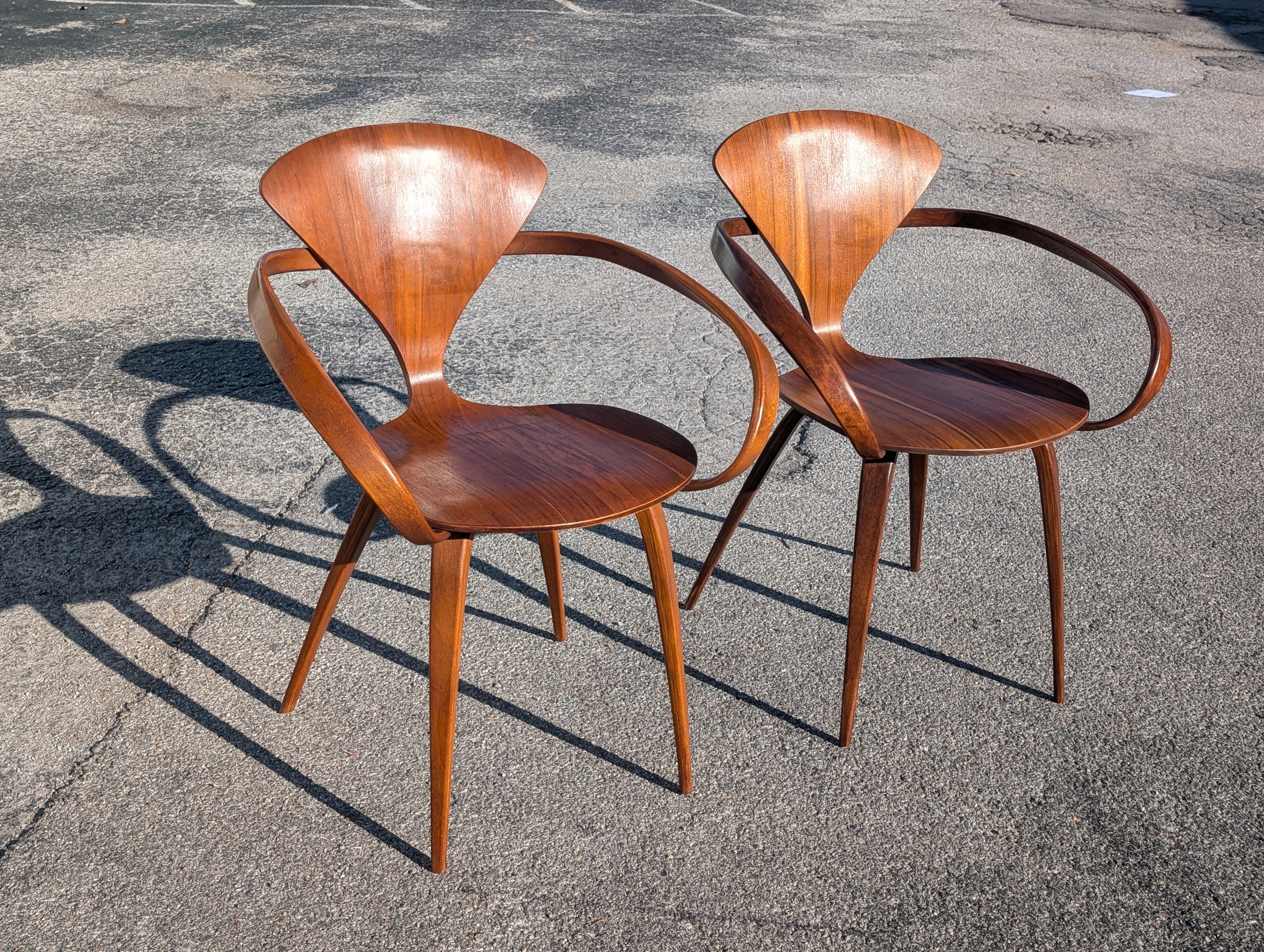 Mid Century Modern Norman Cherner Plycraft Pretzel Chairs