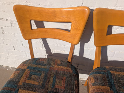 Mid Century Modern Heywood Wakefield Solid Birch Dogbone Chairs