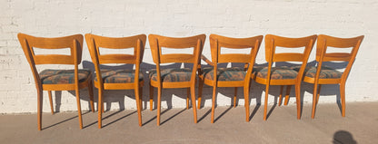 Mid Century Modern Heywood Wakefield Solid Birch Dogbone Chairs