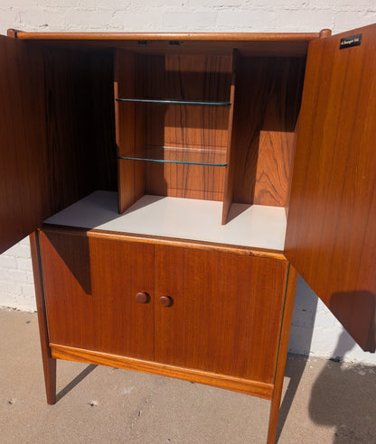 Mid Century English Modern Teak Cabinet by Younger