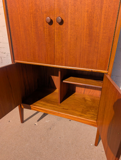 Mid Century English Modern Teak Cabinet by Younger