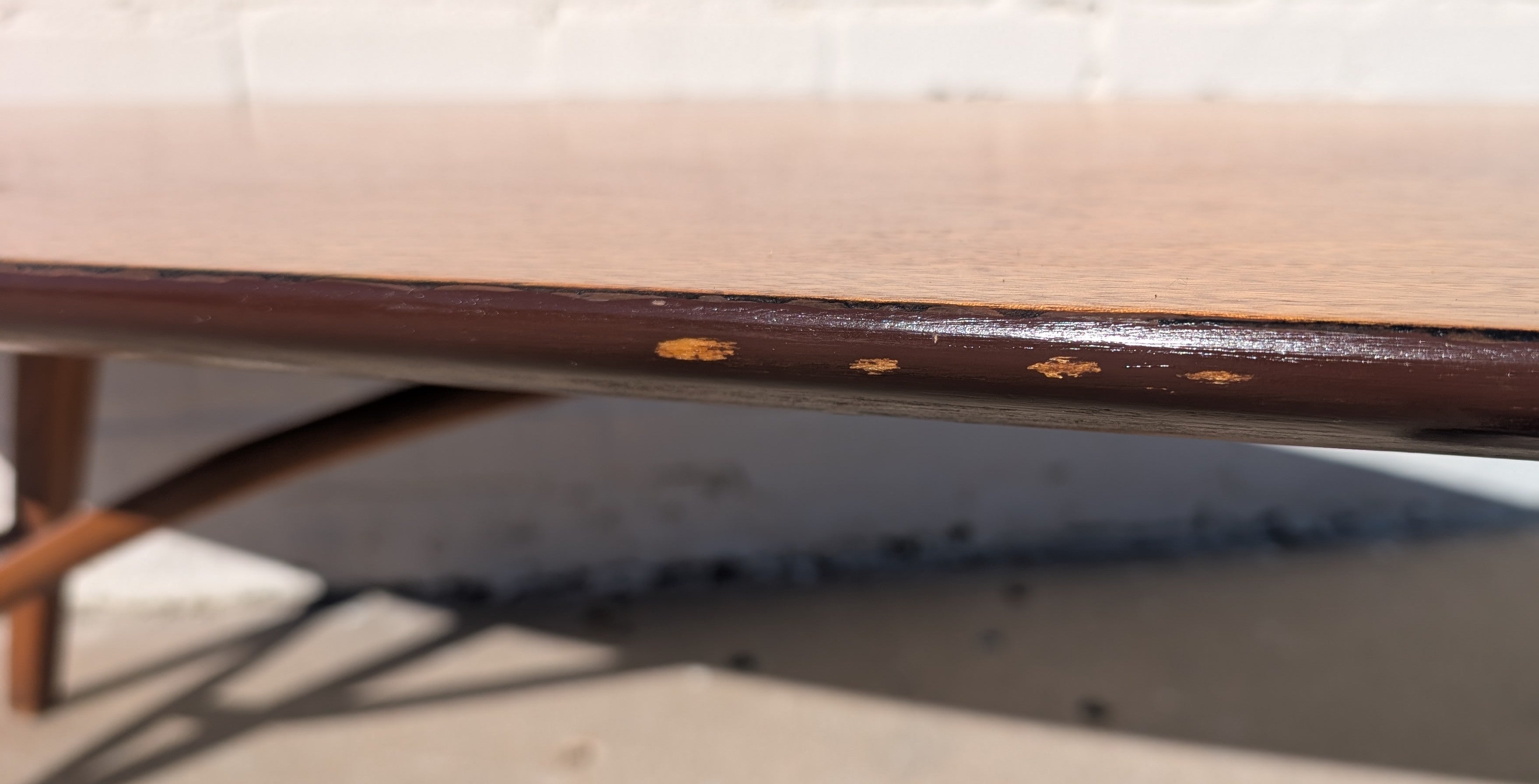 Mid Century Modern Drexel Surfboard Coffee Table