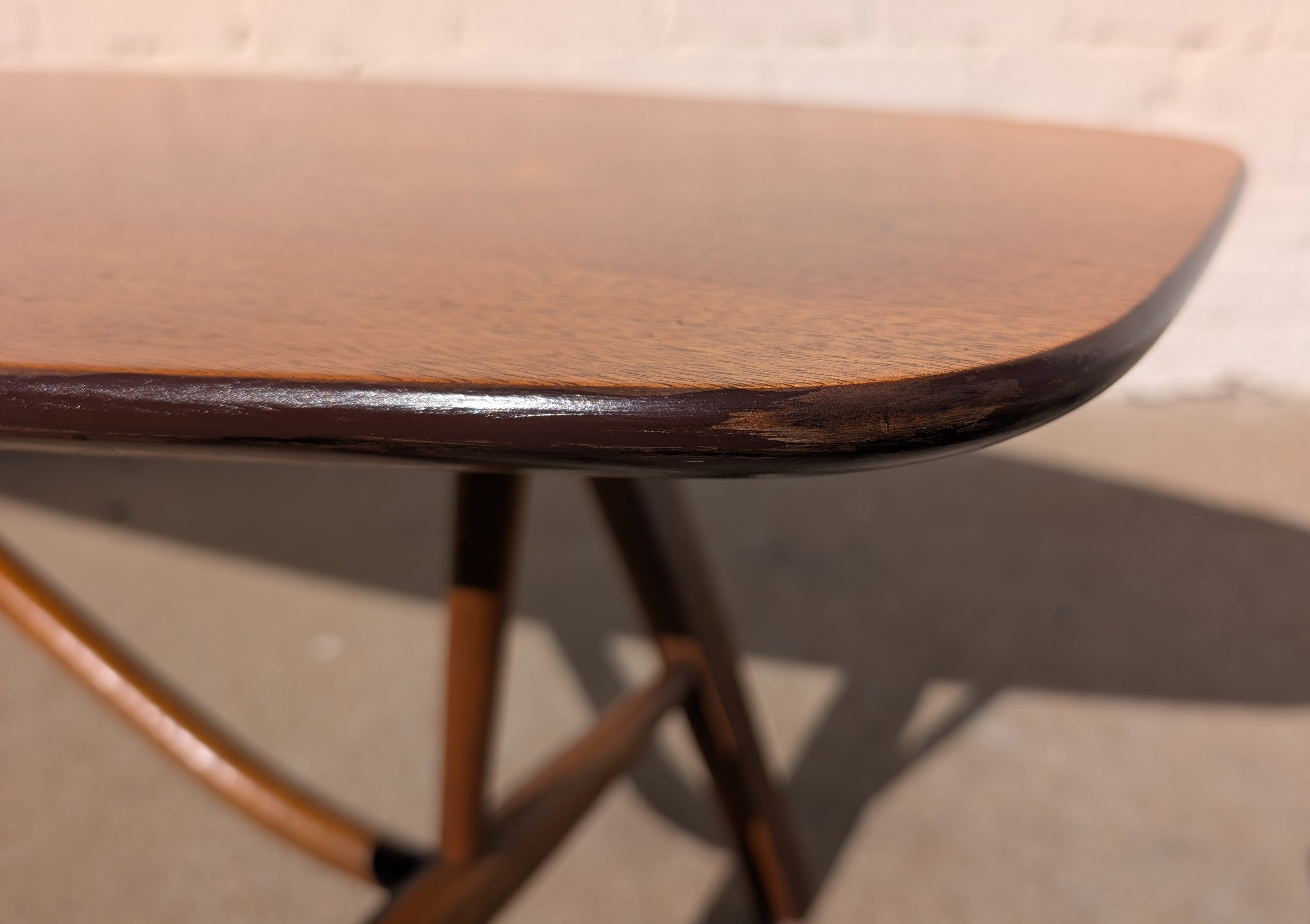 Mid Century Modern Drexel Surfboard Coffee Table