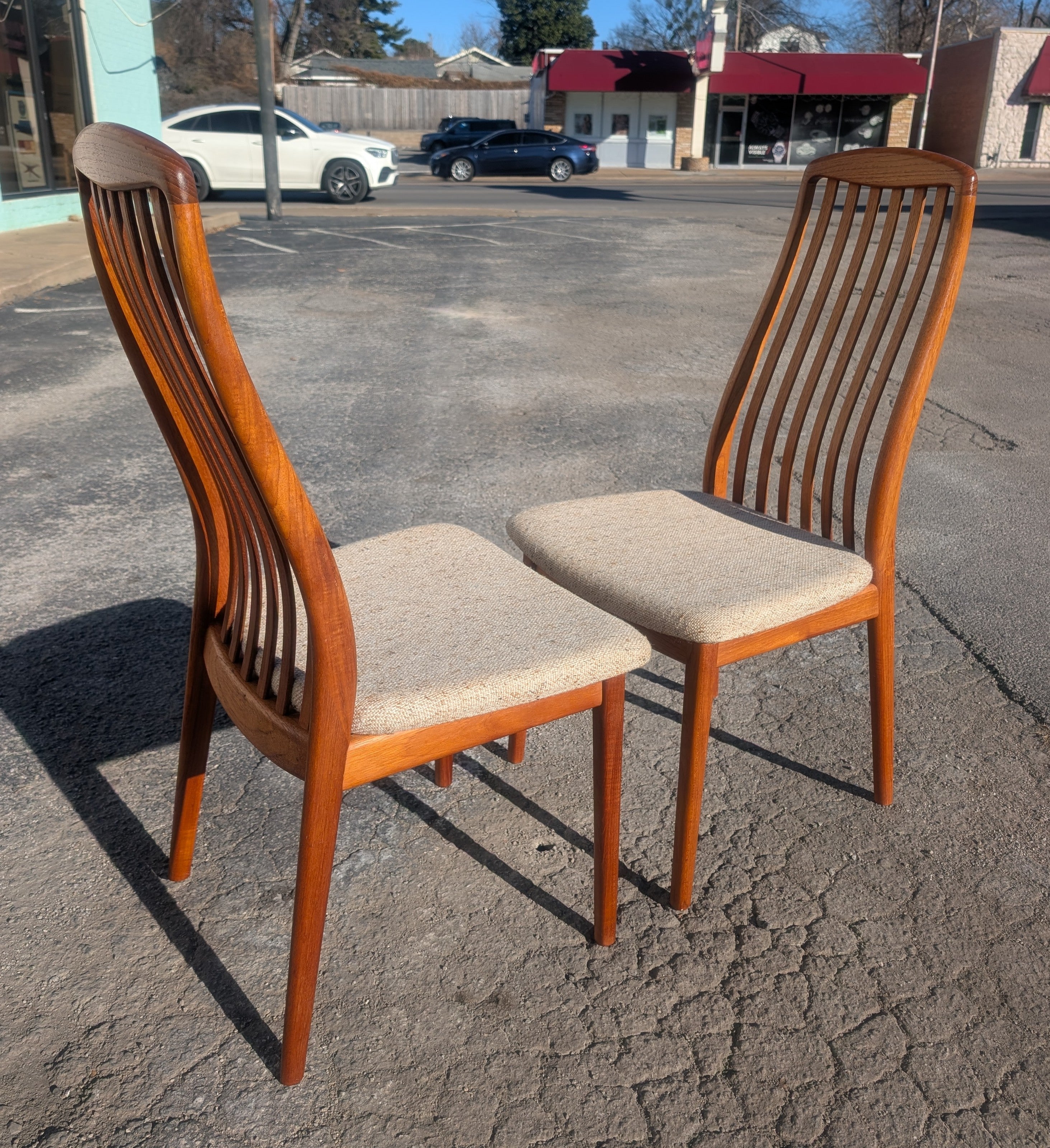 Mid Century Danish Modern Benny Linden Dining Chairs